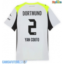 Camisa de time de futebol Borussia Dortmund Yan Couto #2 Replicas 2º Equipamento 2025-26 Manga Curta